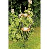 Achla Designs 50" Double Cattail Birdbath with Two Bowls Copper: Sculptural Garden Art, Weather-Resistant, In-Ground Mount - 3 of 4