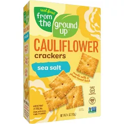 Real Food From the Ground Up Cauliflower Crackers - Sea Salt - 4oz