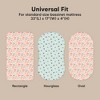 KeaBabies Organic Bassinet Sheet for Baby Girls, Boys, 2-Pack Soothe Bassinet Fitted Sheets, Bedside Bassinet Mattress Sheet - 3 of 4