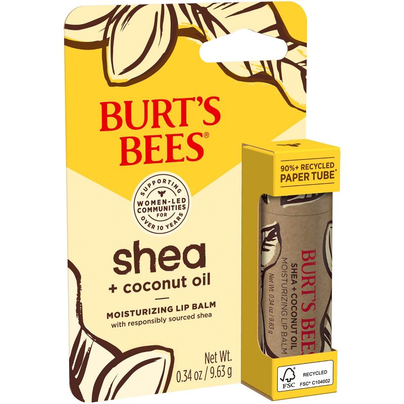 Burt&#39;s Bees Shea + Coconut Oil Paper Tube Lip Balm - 0.34oz, 6 of 17