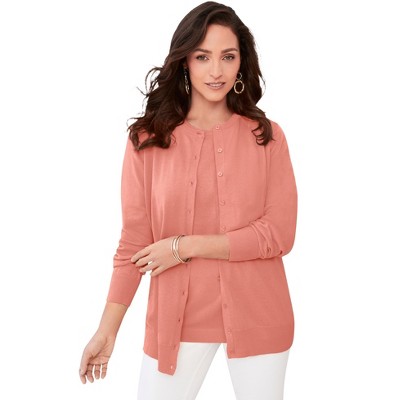 Jessica London Women's Plus Size Fine Gauge Cardigan