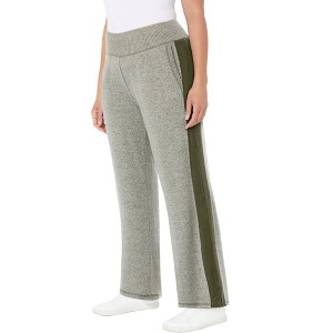 Catherines Women's Plus Size Impossibly Soft Wide Leg Pant - 1 of 4