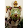 3" x 19" Coastal Metal Turtle Wall Décor - Olivia & May: Iron Artwork, Indoor Display, Keyhole Hanging - 2 of 4