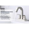 Gulches Brushed Nickel Bathroom Sink Faucet, 2-Handle, 4-Inch Center-Set, Includes Pop-Up Drain & Supply Lines - 2 of 4