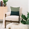 16"x16" Poems Color-Block Lines Square Throw Pillow Dark Green/Olive - Deny Designs - 4 of 4
