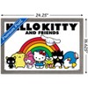Trends International Hello Kitty and Friends: 21 Core - Group Rainbow Framed Wall Poster Prints - 3 of 4
