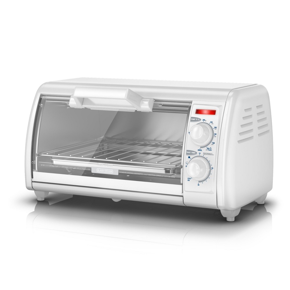 BLACK+DECKER 4-Slice Toaster Oven, Easy Controls, Stainless Steel, TO1705SG  