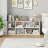 Costway 8-Cube Bookcase Bookshelf with 2 Anti-Tipping Kits Storage Organizer Rustic Brown/White - 4 of 4