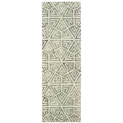 Oriental Weavers Tallavera 55605 Grey/ Ivory Indoor Area Rug - 2'6" x 8'