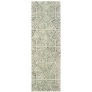 Oriental Weavers Tallavera 55605 Grey/ Ivory Indoor Area Rug - 2'6" x 8' - 1 of 4