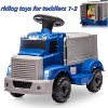 6V Ride on Truck for Toddlers - Electric Car w/Spacious Storage, Music, LED Lights, Rechargeable Battery & Easy Start Button - 4 of 4