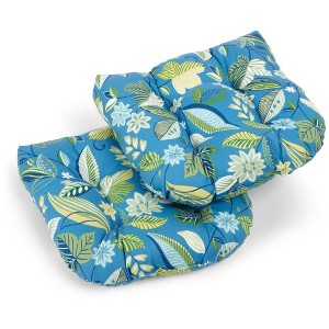 Blazing Needles, 19-inch U-Shaped Outdoor Spun Polyester Tufted Dining Chair Cushion (Set of 2) - 1 of 1