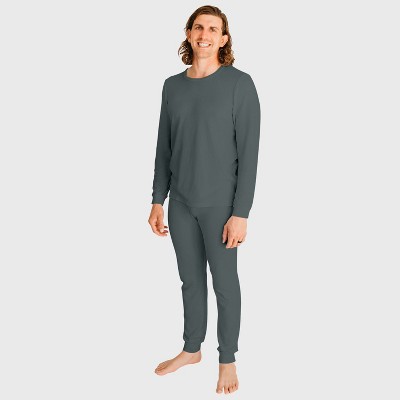 City Threads Men's Soft & Cozy Thermal Long Johns 2-Piece Set, USA-Made, Comfortable Adult Loungewear