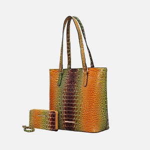 MKF Collection Piper Gradient Rainbow Women’s Tote Bag with Matching Wallet by Mia K - 1 of 4