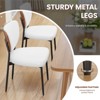 Gikpal Dining Chairs, Dining Room and Kitchen Chairs, Mid Century Modern Upholstered PU Leather Accent Chairs with Walnut Bentwood & Enlarged Cushion - 4 of 4