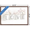 Trends International Tom Quartermaine - Love Blossom in Cups Framed Wall Poster Prints - 3 of 4