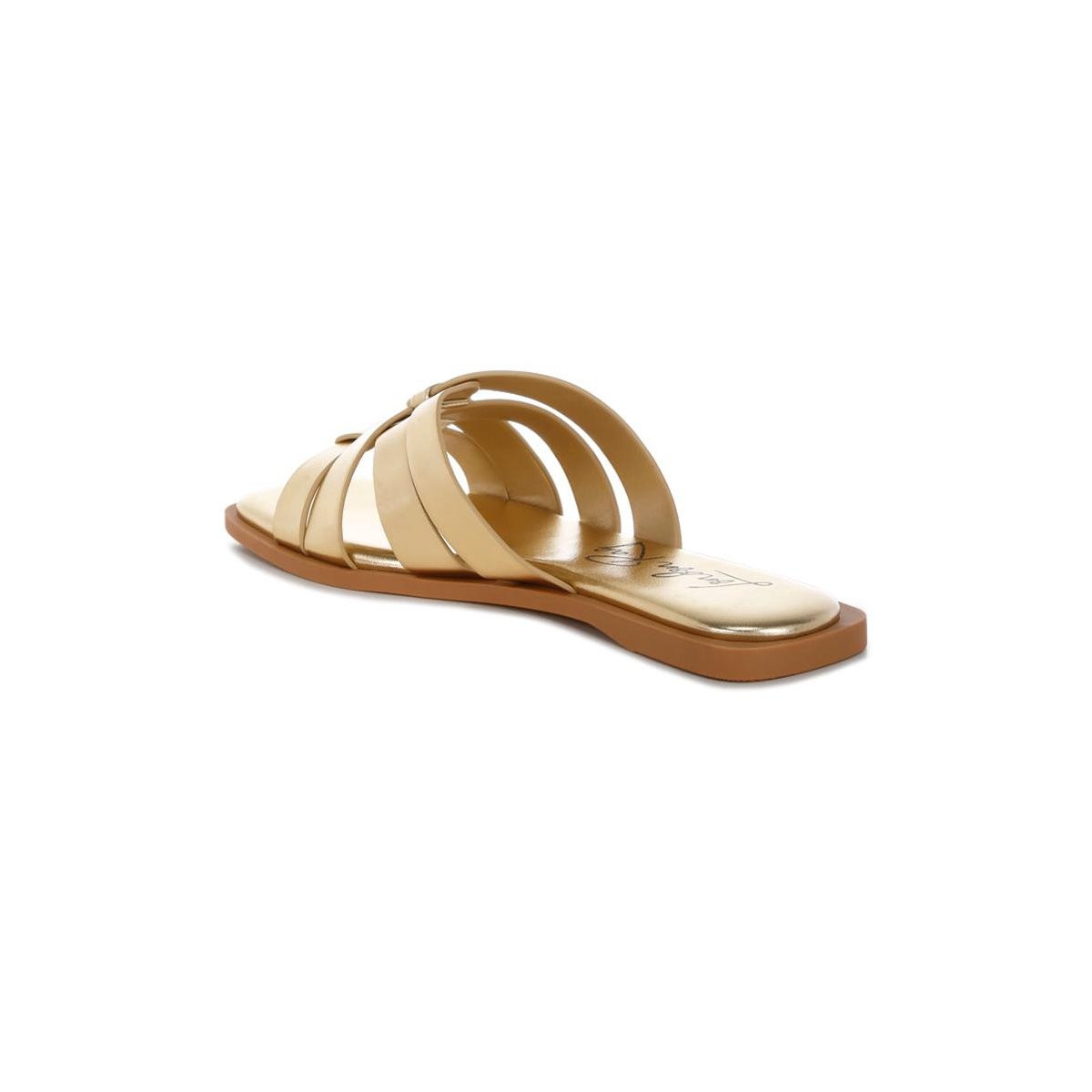 Обувь London Rag Womens Hebal Metallic Faux Leather Slip Ons 10 — фото 3