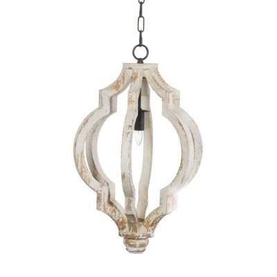 Medium Bellamy Chandelier Antique White/Gold - A&B Home