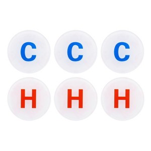 Unique Bargains Acrylic Self-Adhesive Decor Home Hotel C/H Water Label - 1 of 4