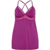 Women's Plus Size Viva Babydoll - cerise | CITY CHIC - 3 of 4