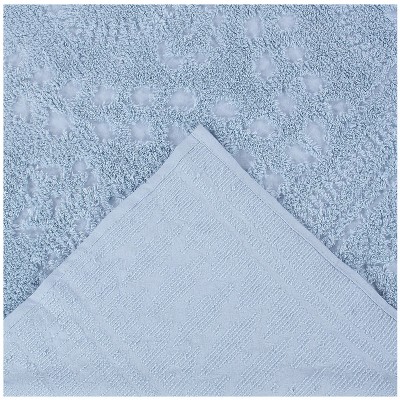 Blue Queen Cotton Chenille Tufted Bedspread Set