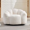 Okak Modern Bean Bag Accent Chair Barrel Chairs with Memory Foam,Small Leisure Chair Single Sofa for Living Room,Office,Apartment - 2 of 4