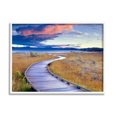 Stupell Industries Coastal Boardwalk Sunset Framed Giclee Art