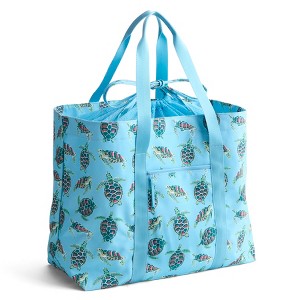 Vera Bradley Light Blue Beach-Print Drawstring Tote Vera - Drawstring Family Tote Pro Tip: Cinch the mesh  main image 4