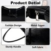 Trendy Red Shoulder Bag for Women Patent Leather Hobo Handbags Y2K Purses Clutch Bag Cute Bow Purse (Pink) - 3 of 4