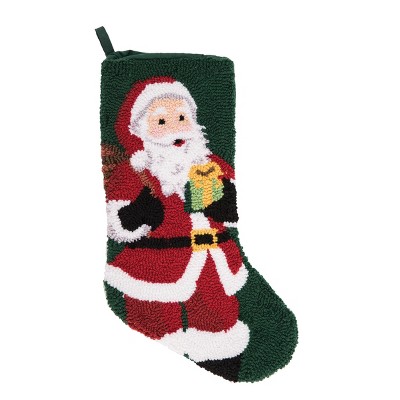 C&F Home Jolly St. Nick Hooked Christmas Stocking