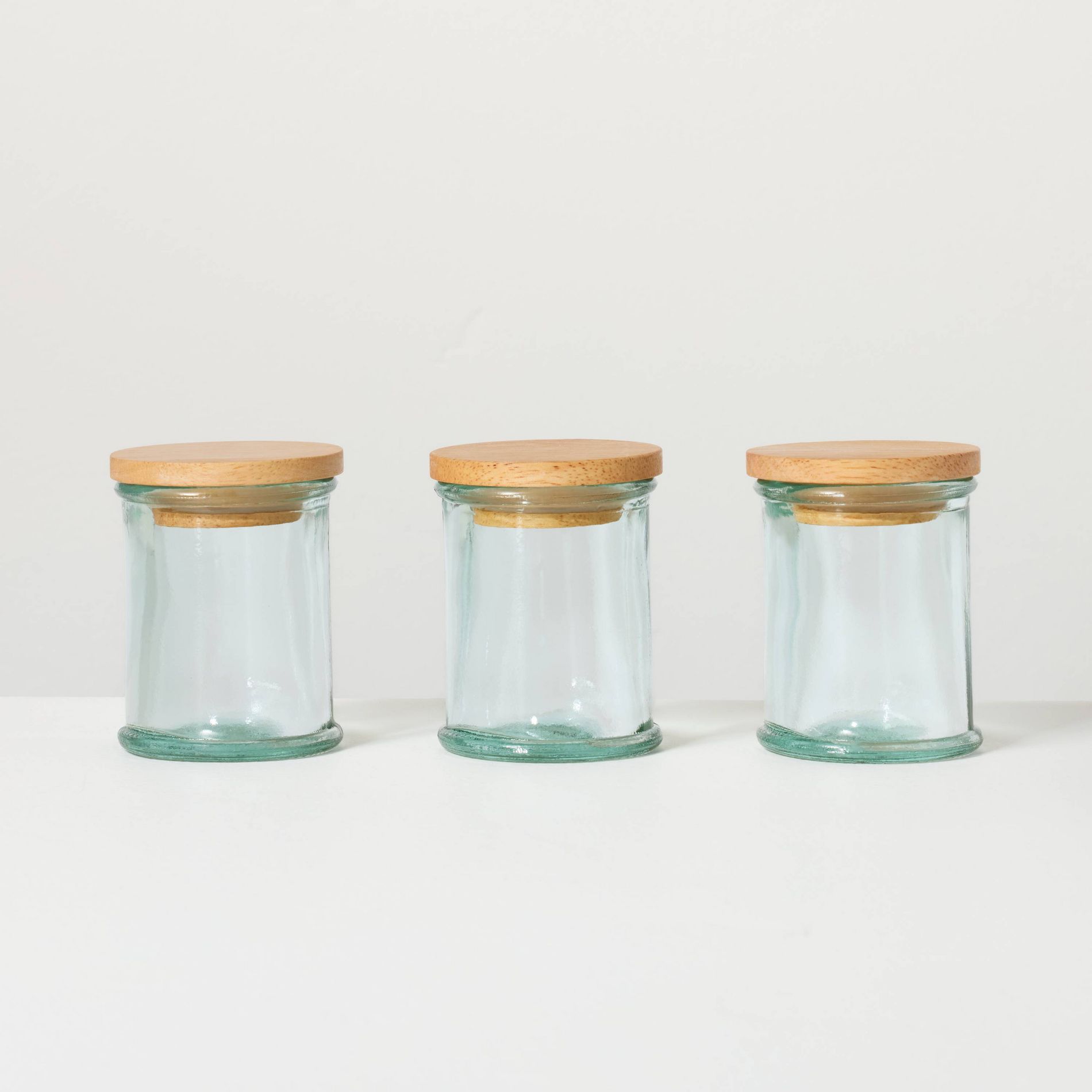 Set of 3 Recycled Glass Spice Containers - Hearth & Hand™ with Magnolia
