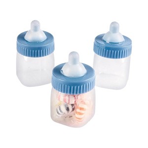 Pastel Blue Baby Bottle Favor Containers - 12 Pc. : Target