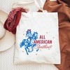 City Creek Prints Western All American Sweetheart Canvas Tote Bag - 15x16 - Natural - 2 of 2