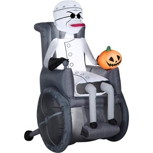 Nightmare Before Christmas Airblown Inflatable Dr. Finkelstein with Pumpkin, 5.5 ft Tall, Grey - 1 of 3