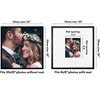 Americanflat 20x20 Wedding Signature Picture Frame with Polished Plexiglass - Use as 8x10 Frame with Mat or 20x20 Frame Without Mat - Black - image 2 of 4