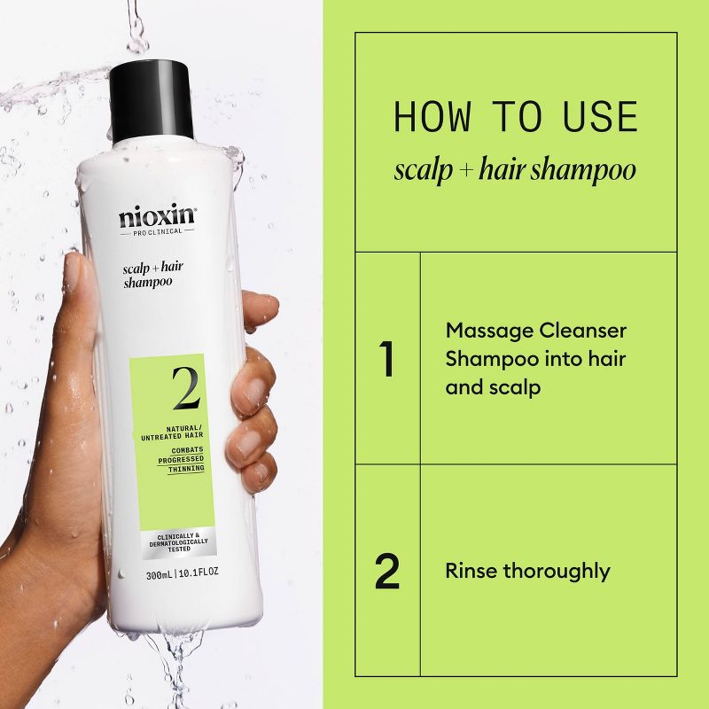Nioxin System 2 Shampoo Cleanser - 10.1 fl oz, 6 of 10