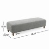 Bella Depot 60.25''W Comfortable Bench Ottoman - 3 of 4