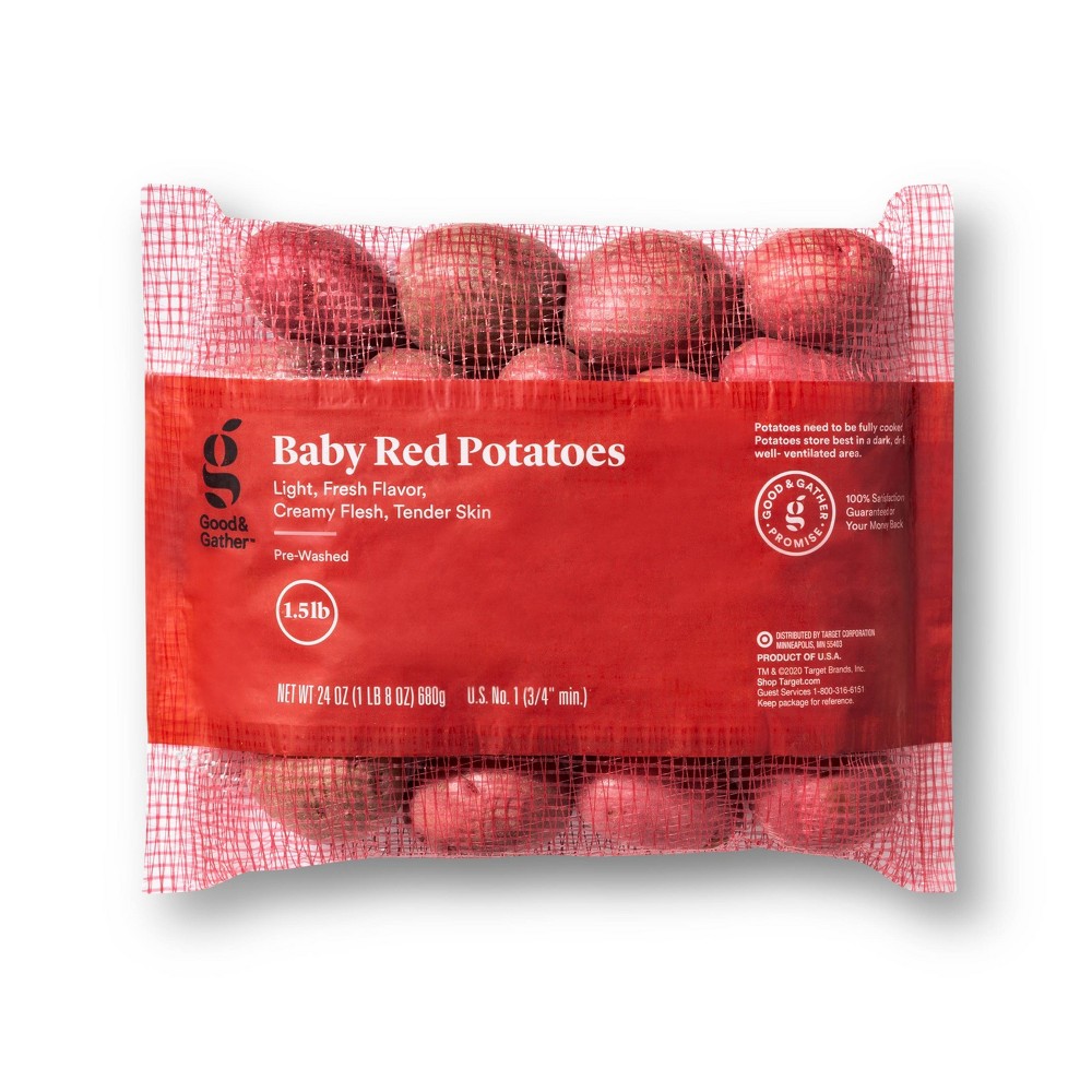Red Mini Creamer Potatoes - 1.5lb Bag - Good & Gather