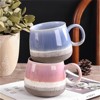 SUGIFT 17oz Gradient Porcelain Coffee Mug Set of 4 for Hot and Cold Drinks Microwave and Dishwasher Safe - 3 of 4