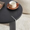 Okak 19.68"W/35.43"W Round Coffee Table Wood Surface and Metel Feet for Living Room, Ready-to-Assemble - 4 of 4