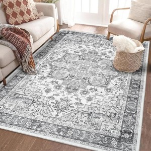 Garvee 10x13FT Washable Area Rug, Ultra-Thin Vintage Rug Printed Carpet, Non Slip Stain Resistant Foldable Mat for Living Room,Bedroom, Dinning Room - 1 of 4