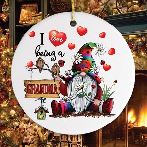 I Love Being a Grandma Gnome Christmas Ornament| OrnamentallyYou - 1 of 4