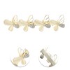 Unique Bargains Butterfly Rhinestones French Barrette Hair Clips Beige 1 Pc - 3 of 4