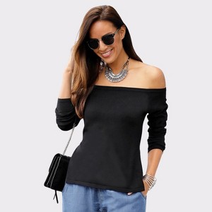 Women's Off Shoulder Sweater - LASCANA - 1 of 4