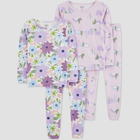 Toddler 4pc Bluey Snug Fit Pajama Set - Teal Blue