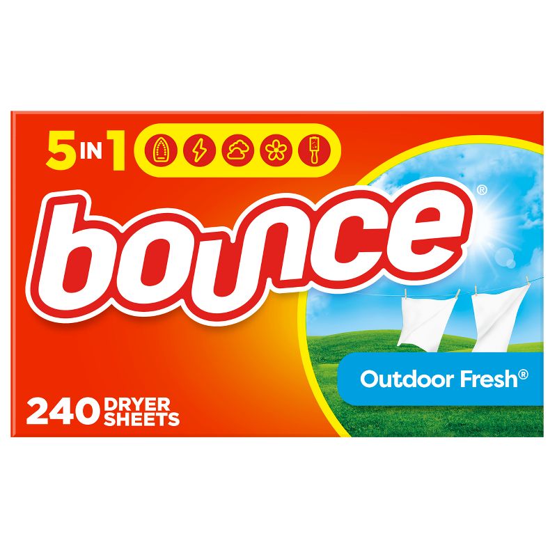 Bounce Outdoor Fresh Fabric Softener Dryer Sheets, 1 of 14