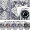 Washable Area Rug for Bedroom, Living Room, Vintage Print  Non-Shedding Non-Slip Throw Mat, Low Pile Lightweight Thin Carpet, Floor Cover - 4 of 4