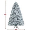 Yaheetech 4.5Ft/6Ft/7.5Ft/9Ft Frosted Artificial Christmas Tree with Foldable Stand - 3 of 4