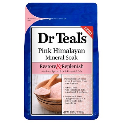 Dr Teal's Restore & Replenish Pink Himalayan Mineral Salt - 3lb