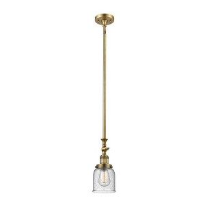 Bell - 1 Light Stem Hung Tiltable Mini Pendant In Industrial Style-14 Inches Tall and 5 Inches Wide - 1 of 1